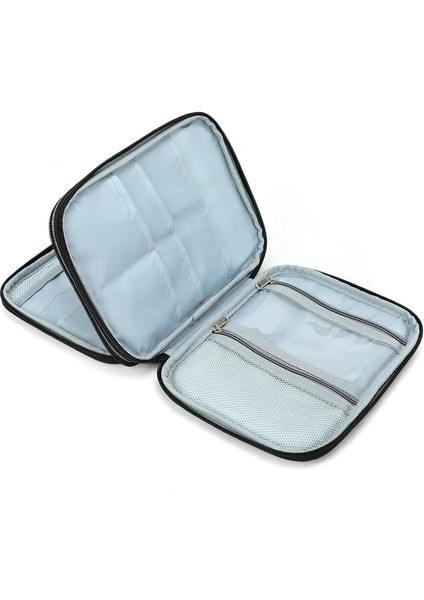 Açık Gri Tarzı Koknıt Boş Örgü Iğneleri Kılıf Seyahat Depolama Organizatör Yuvarlak Örgü Iğneleri ve Diğer Aksesuarlar Için Saklama Çantası (Yurt Dışından)