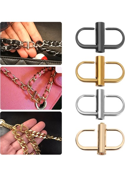 Çanta Zinciri Gümüş Tarzı Ayarlanabilir Metal Toka Klipsi Çanta Zinciri Askı Uzunluğu Çanta Kısaltmak Vida Konumlandırma Ayarı Dikiş Tokası Aksesuarları (Yurt Dışından) fiyatları