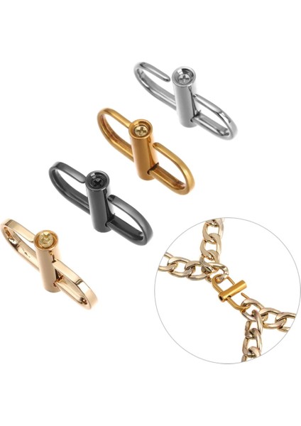 Çanta Zinciri Gümüş Tarzı Ayarlanabilir Metal Toka Klipsi Çanta Zinciri Askı Uzunluğu Çanta Kısaltmak Vida Konumlandırma Ayarı Dikiş Tokası Aksesuarları (Yurt Dışından) modelleri