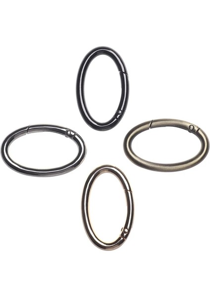 Bronz Tarzı 5.0 cm 2 Adet Çinko Alaşımlı Kaplama Kapı Yaylı Oval Halka Tokalar Klipler Karabina Çantalar Çanta Oval Itme Tetik Yaylı Kancalar Karabinalar (Yurt Dışından) indirimleri