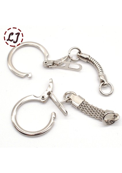 No 011 Stili Yeni Geldi Çok Gümüş Renk Metal Anahtar Yüzükler Toka Anahtarlıklar Aksesuarları Için Uzun Bölünmüş Yüzükler (Yurt Dışından) fiyatları