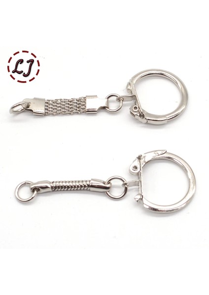 No 011 Stili Yeni Geldi Çok Gümüş Renk Metal Anahtar Yüzükler Toka Anahtarlıklar Aksesuarları Için Uzun Bölünmüş Yüzükler (Yurt Dışından) modelleri