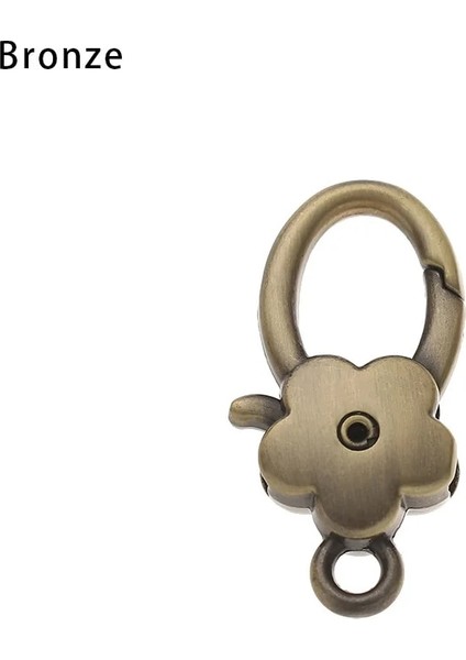 Bronz Tarzı Lum Çiçeği Kanca Istakoz Toka Yaka Metal Karabina Kemer Tokaları 4 Renkler Dıy Sanatlar Anahtarlık Çanta Parçası Dikiş Aksesuarları (Yurt Dışından)