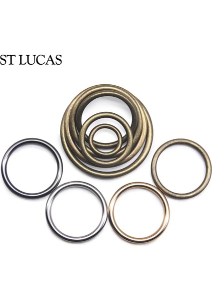 Gümüş 701 20 Adet Stil 40MM Çok Siyah Bronz Altın Gümüş Daire Yüzük Bağlantı Alaşımlı Metal Ayakkabı Çantaları Kemer Tokaları Dıy (Yurt Dışından) modelleri