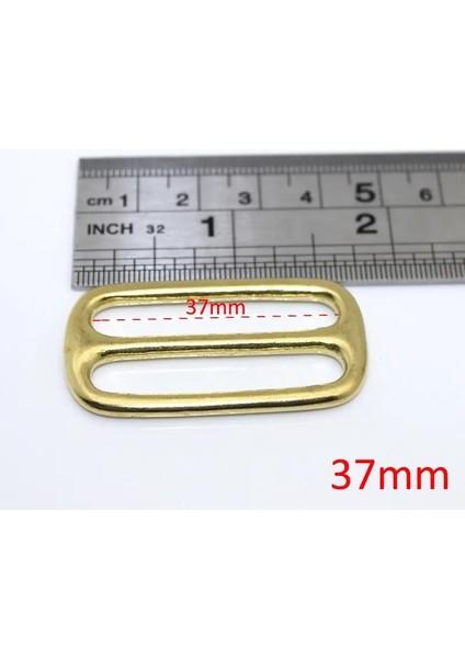37MM Tarzı Katı Pirinç Tri Glides Slayt 3 Bar Dikdörtgenkare Ayarlayıcı Toka Deri Zanaat Çanta Omuz Askısı Kemer Dokuma Için (Yurt Dışından)