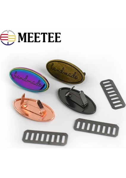 Gülaltın Tarzı 20X40MM-10 Adet Meetee El Yapımı Metal Çantalar Dekoratif Pin Toka Etiketleri Etiketi El Sanatları Toka Düğmesi Dıy Donanım Aksesuarları (Yurt Dışından) indirimleri