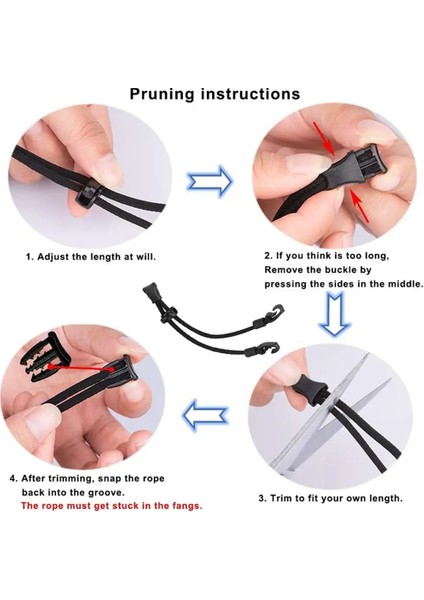 Siyah Stil 4 Adet Maske Genişletici Anti-Sıkma Kulak Koruyucu Tutucu Maske Kulak Halat Uzatıcılar Ayar Tokası Siyah (Yurt Dışından) modelleri