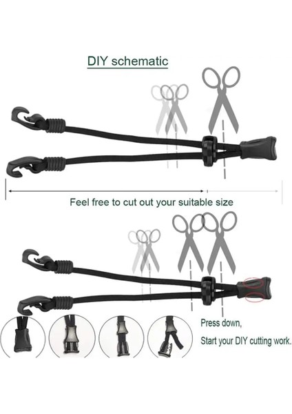 Siyah Stil 4 Adet Maske Genişletici Anti-Sıkma Kulak Koruyucu Tutucu Maske Kulak Halat Uzatıcılar Ayar Tokası Siyah (Yurt Dışından) fırsatları