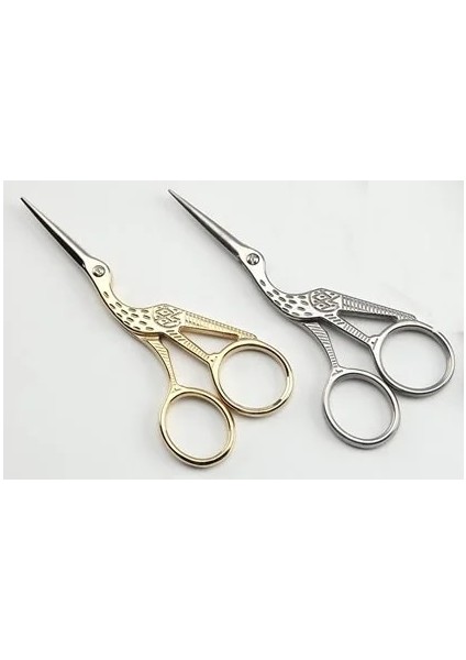 Gümüş Tarzı Retro Klasik Zakka Çapraz Avrupa Vintage Antika El Sanatları Dıy Dikiş Ev Aracı Vinç Altın Dikiş El Sanatları Terzi Veya (Yurt Dışından) fırsatları