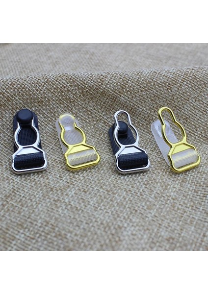 Altın Şeffaf Stil Askı Klipsleri 1.2cm Jartiyer Klipsi Giysi Klipsi Giyim Aksesuarları Dikiş Malzemeleri Metal+ Lot (Yurt Dışından) modelleri