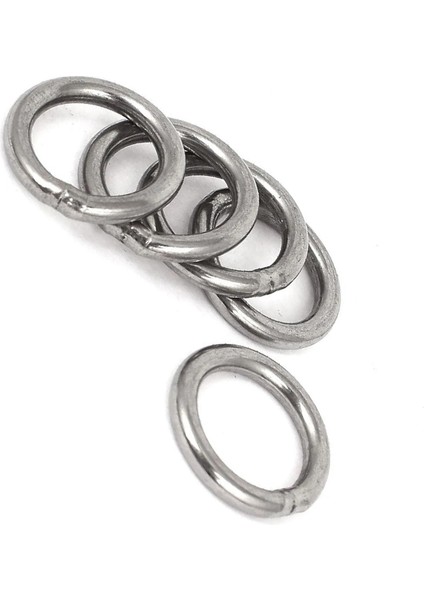 Pratik Butik x 3mm Paslanmaz Çelik Dokuma Çemberleme Kaynaklı O Ring (Yurt Dışından)