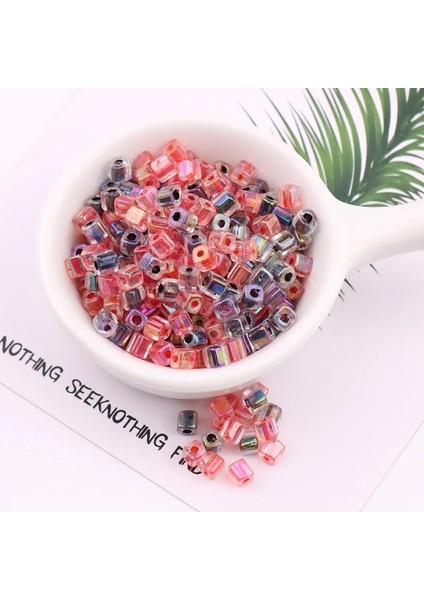 Kırmızı Siyah Stili Karıştırın 4X4MM 88 Adet Çanta Kare Cam Tohum Boncukları Içinde Renkli Spacer Çek Boncuk Dıy El Yapımı Bilezik Kolye Boncuklu Aksesuarlar (Yurt Dışından)