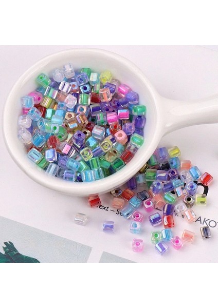 Kırmızı Siyah Stili Karıştırın 4X4MM 88 Adet Çanta Kare Cam Tohum Boncukları Içinde Renkli Spacer Çek Boncuk Dıy El Yapımı Bilezik Kolye Boncuklu Aksesuarlar (Yurt Dışından) fırsatları