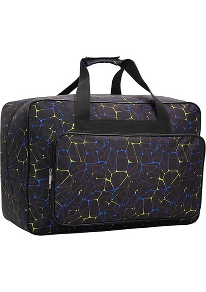 Siyah Stil 38X15X25CM Unisex Büyük Kapasiteli Dikiş Makinesi Çanta Seyahat Taşınabilir Depolama Çok Fonksiyonlu Konteyner Örgü Araçları El Tığ Çanta (Yurt Dışından)