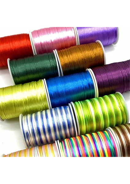 No.9 Tarzı 5yardslot 2mm Çin Düğüm Kordon Rattail Saten Örgülü Dize Takı Bulguları Dıy Moda El Sanatları Için Boncuk Halat (Yurt Dışından) fırsatları