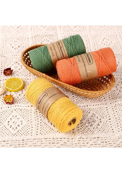 S3011 Stili % Pamuk Tek Telli Makrome Kordon Renkli Pamuk Makrome Halat Duvara Asılı Ev Dekorasyon Hediye Goblen Sanat (Yurt Dışından) indirimleri