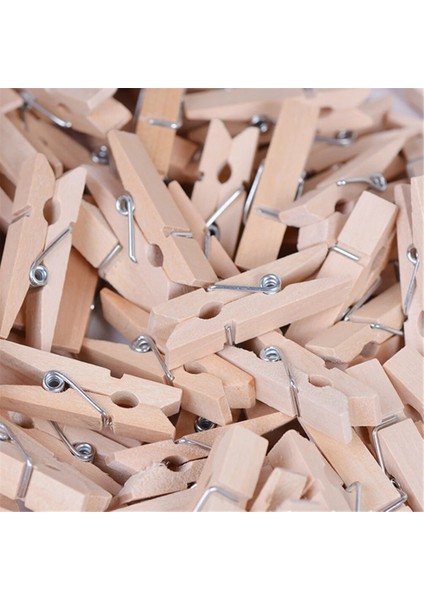 Mini Ahşap Clotheeg Klip Doğal Sanat Zanaat Dekorasyon Için Giydir Bebek Duş Bebek Evi Ekran 35MM (Yurt Dışından)