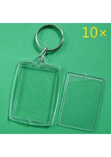 Bir Stil Drog Anahtarlık Anahtarlık Yüzükler Boş Temizle Şeffaf Akrilik Çerçeveler Lockets Moda Hediye MUMR999 (Yurt Dışından)