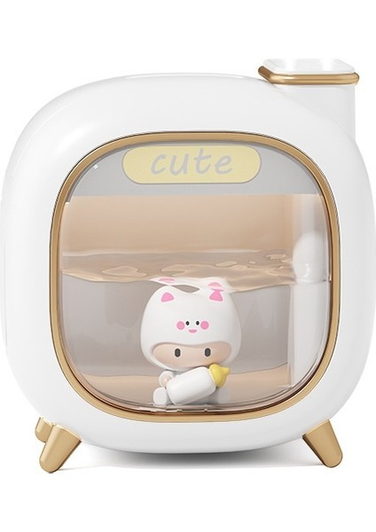 Mini USB Çift Sprey Sevimli Bebek Sisli Hava Nemlendirici (Yurt Dışından)