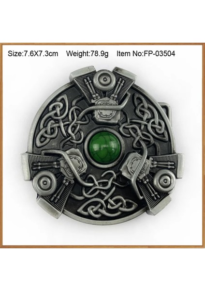 FP-03504 Stili Bullzine Çinko Alaşımı Retro Kafatası Aslan Kafa Batı Celtic Kemer Tokası Boğa Başı Çapraz Müzik Filmi Kemer Tokası (Yurt Dışından)