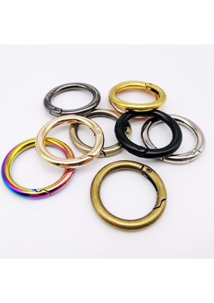 Gül Altın Tarzı Iç Çap Etal Bahar Kapısı O Ring Açılabilir Anahtarlık Deri Çanta Kemer Askısı Toka Köpek Zinciri Geçmeli Toka Kolye Klipsi (Yurt Dışından) fiyatları