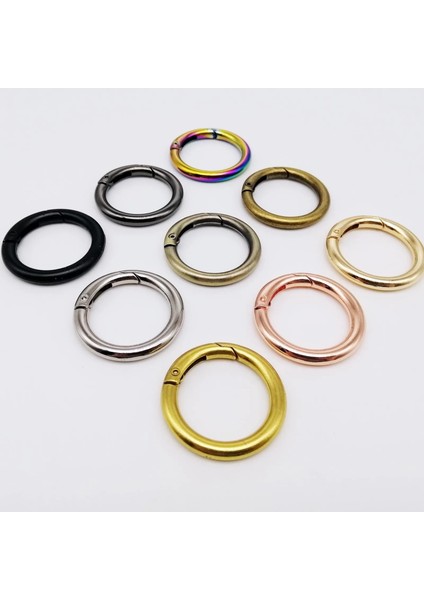 Gül Altın Tarzı Iç Çap Etal Bahar Kapısı O Ring Açılabilir Anahtarlık Deri Çanta Kemer Askısı Toka Köpek Zinciri Geçmeli Toka Kolye Klipsi (Yurt Dışından) fırsatları