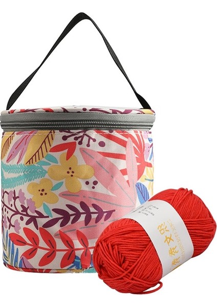 G Tarzı Ev Iplik Saklama Çantası Iplik Varil Çanta Iplik Tığ Çanta Örgü Oya Aracı (Yurt Dışından)