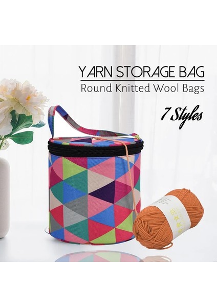 G Tarzı Ev Iplik Saklama Çantası Iplik Varil Çanta Iplik Tığ Çanta Örgü Oya Aracı (Yurt Dışından) fırsatları
