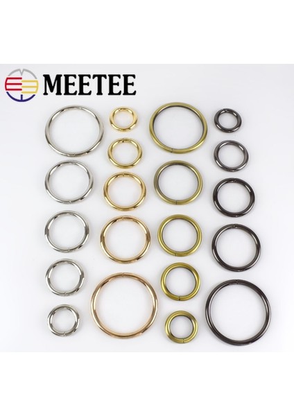 Pirinç Tarzı 20MM-20 Adet Meetee Metal O Şekli Halka Toka Daire Bağlantı Kancası Dıy Çanta Askı Kemer Köpek Yaka Parçaları Aksesuar (Yurt Dışından)