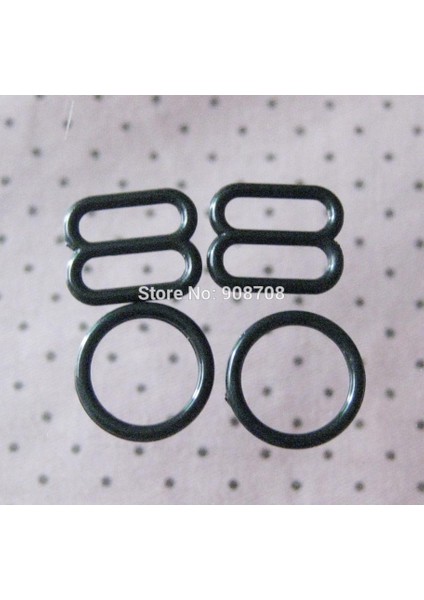 Siyah Stil 6mm Sığdır HW001 Ayarlanabilir Tokalı Popolar (O Ring ve 8 Slider) Ayarlanabilir Sutyen Kemer Tokaları Birçok Boy Mevcuttur (Yurt Dışından)