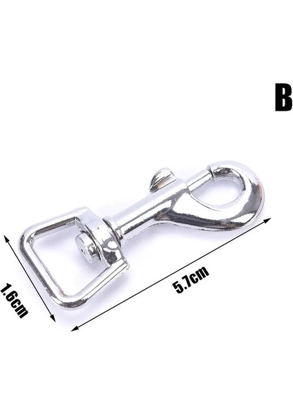 B Tarzı Küçük Köpek Tasması Tasma Metal Toka Donanım Setleri Dayanıklı Kedi Kurşun Sapanlar Döner Tetik Yaylı Kanca Diy Pet Aksesuarları (Yurt Dışından)