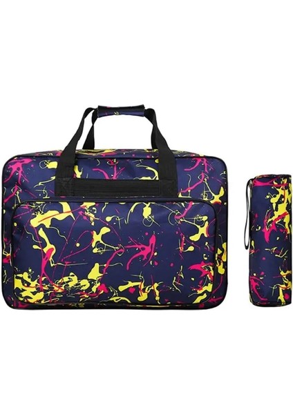 Siyah Stil Dikiş Makinesi Çantası Taşınabilir Seyahat Saklama Çantası Büyük Kapasiteli Dikiş Makinesi Çantaları Dikiş Aletleri El Çantaları (Yurt Dışından)