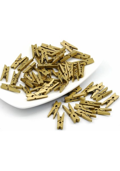 Ahşap Tarzı Ack Sıcak Satış Altın Gümüş Mini Doğal Ahşap Giysiler Fotoğraf Kağıdı Peg Lotheraft Clool Ofis Kırtasiye (Yurt Dışından) modelleri