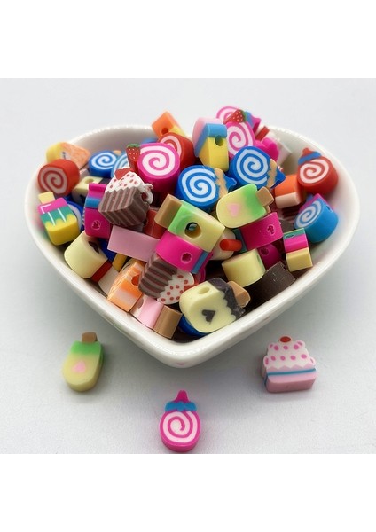 No.27 Tarzı Yeni Lot Ixed Renkler Aşk Şekli Kil Spacer Boncuk Takı Yapımı Için Polimer Kil Boncuk Dıy El Yapımı Aksesuarlar (Yurt Dışından) fırsatları