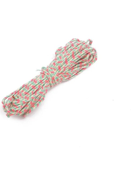 No.5 Tarzı 5 M Çok Renkli Polyester Pamuk El Yapımı Örgülü Halat Dize Kordon Dıy El Sanatları Yapımı Için Ev Dekoratif Aksesuar Genişliği .5 mm (Yurt Dışından)