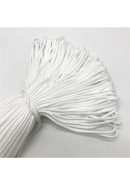 Beyaz Stil 10YARDSLOT 2mm Katı Paraşüt Kordonu Ipi Halat Mil Spec Tip Bir Strand Tırmanma Kampı Hayatta Kalma Ekipmanları Paracord (Yurt Dışından)
