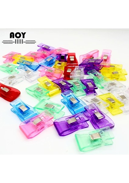 Şeffaf Stil Lastic Dikiş Kelepçeleri El Sanatları Klip Patchwork Dikiş Örgü Kumaş Tutucu Dıy Aksesuarları Araçları (Yurt Dışından) modelleri