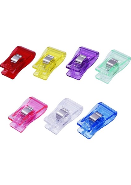 Şeffaf Stil Lastic Dikiş Kelepçeleri El Sanatları Klip Patchwork Dikiş Örgü Kumaş Tutucu Dıy Aksesuarları Araçları (Yurt Dışından) fırsatları