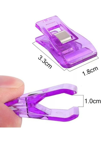 Şeffaf Stil Lastic Dikiş Kelepçeleri El Sanatları Klip Patchwork Dikiş Örgü Kumaş Tutucu Dıy Aksesuarları Araçları (Yurt Dışından) indirimleri