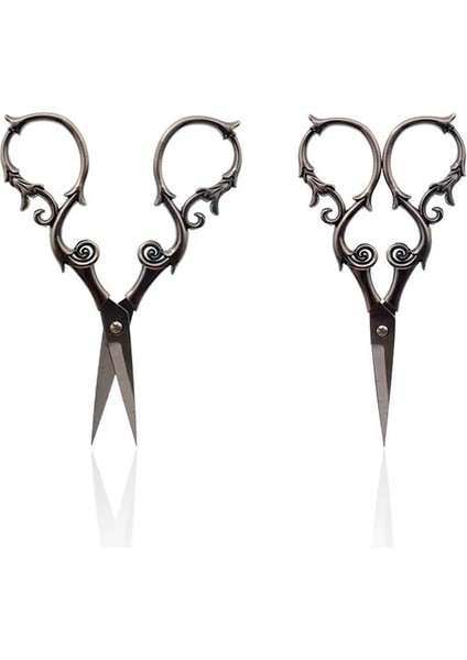 Bronz Tarzı Paslanmaz Çelik Vintage Terzi Ors Çiçek Dikiş Retro Nakış Ors Kısa Kumaş Kesici Iplik Makası (Yurt Dışından) fırsatları