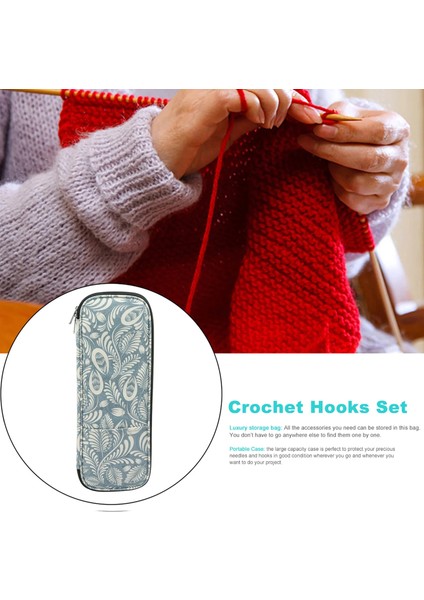 B Tarzı Örgü Iğneleri Kılıf Tığ Kancaları Çanta Taşınabilir Dayanıklı Tığ Saklama Kılıfı Örgü Iğneleri Kılıf Depolama Fermuarlı Çanta (Yurt Dışından) indirimleri