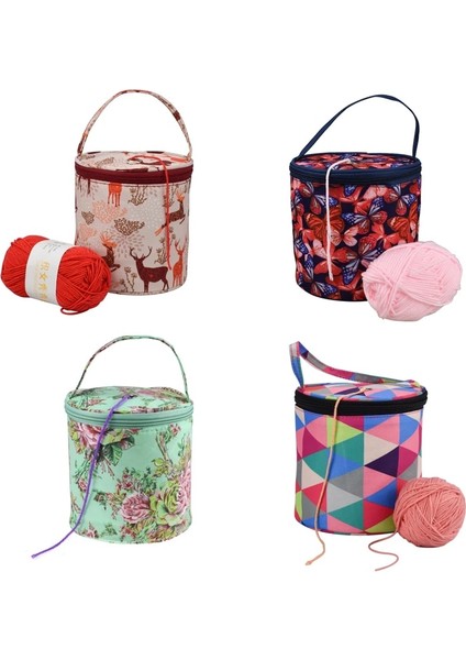 Stil 4 Stil Örgü Ipliği Yuvarlak Tığ Çanta Örgü Iğneleri Iplik Bez Organizatör Dıy Craft Yün Depolama Sepeti Dikiş Aracı Aksesuarları Çanta (Yurt Dışından) fiyatları