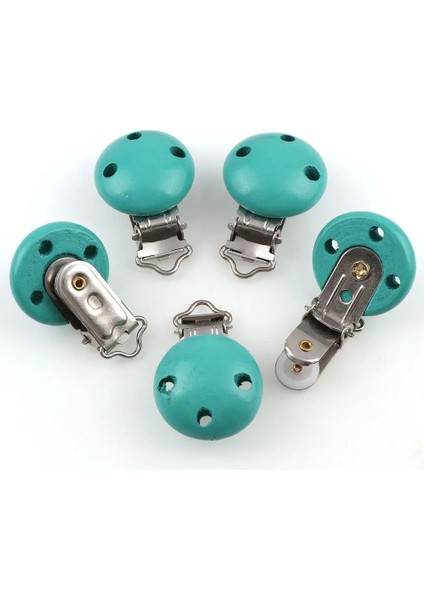 No.10 Tarzı 5 Adetlot 14 Renk Metal Ahşap Bebek Çocuk Emzik Tutucu Klip Sahipleri Sevimli Bebek Yuvarlak Meme Klipsleri Tutucular Aksesuarları (Yurt Dışından)