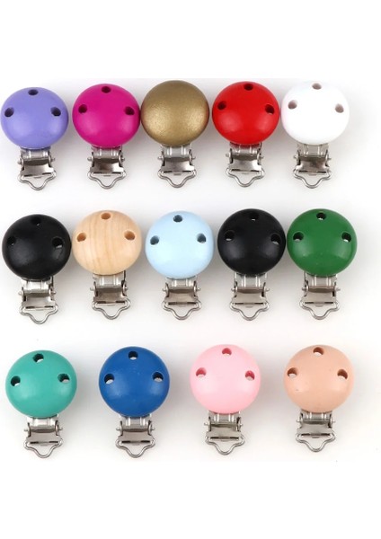 No.10 Tarzı 5 Adetlot 14 Renk Metal Ahşap Bebek Çocuk Emzik Tutucu Klip Sahipleri Sevimli Bebek Yuvarlak Meme Klipsleri Tutucular Aksesuarları (Yurt Dışından) modelleri