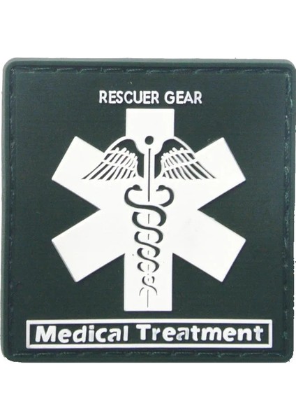 18 Pvc 5cm Stili Tıbbi Yansıtıcı Yamalar Medic Kauçuk 3D Pvc Paramedik Taktik Rozeti Doktor Çapraz Acil Kurtarma Işlemeli Yamalar (Yurt Dışından)