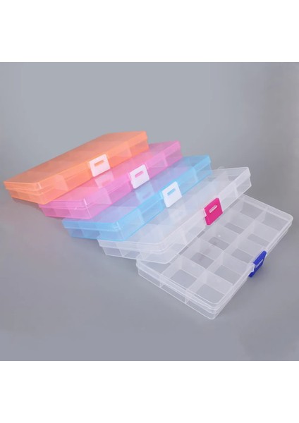 Pembe Beyaz Tarzı 15 Izgaralar Şeffaf Dikiş Aksesuarları Saklama Kutusu Boncuklardüğme Çıkarılabilir Bölücüler ile Yapay Elmas Depolama Organizatör Kutusu (Yurt Dışından) fiyatları