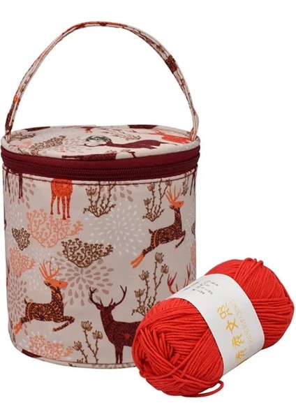 Bir Stil Ev Iplik Saklama Çantası Iplik Varil Çanta Iplik Tığ Çanta Örgü Oya Aracı (Yurt Dışından)