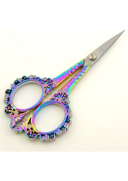 Koyu Gri Tarzı Avrupa Retro Oyma Terzilik Veya Dikiş Makası Antika Eski Paslanmaz Çelik Veya Terzi Iğne Oyaları (Yurt Dışından)