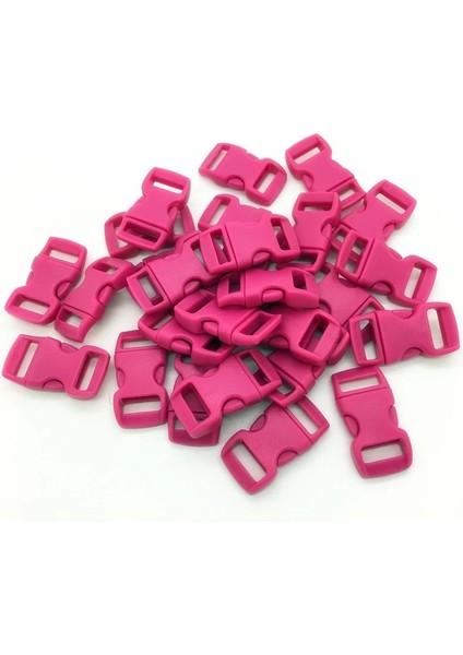 Gül Tarzı 10 mm Genişlik Paracord Bilezik Plastik Toka Seçim Rengi Için Çok Geniş Konturlu Yan Serbest Bırakma (Yurt Dışından)