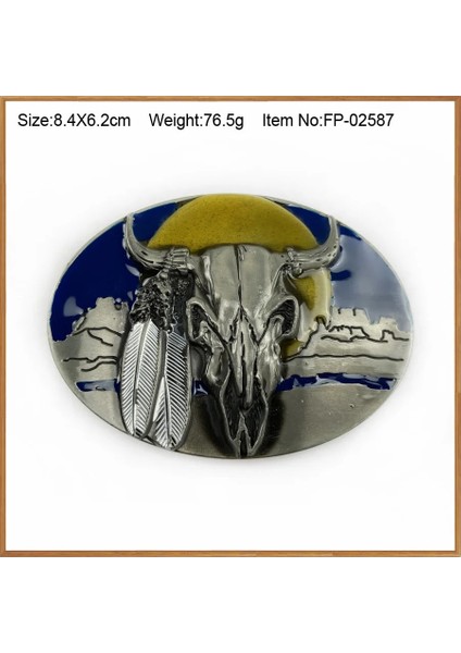 FP-02587 Stili Bullzine Çinko Alaşımı Kafatası Kafa Kemer Tokası Kalaylı F Fp Lüks Sıcak Motor Kemer Tokası Kot Hediye Kemer Tokası (Yurt Dışından)